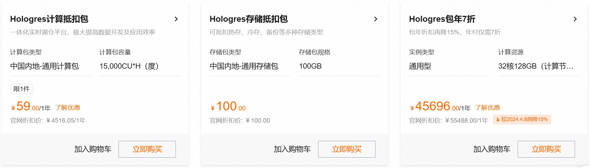 实时数仓 Hologres