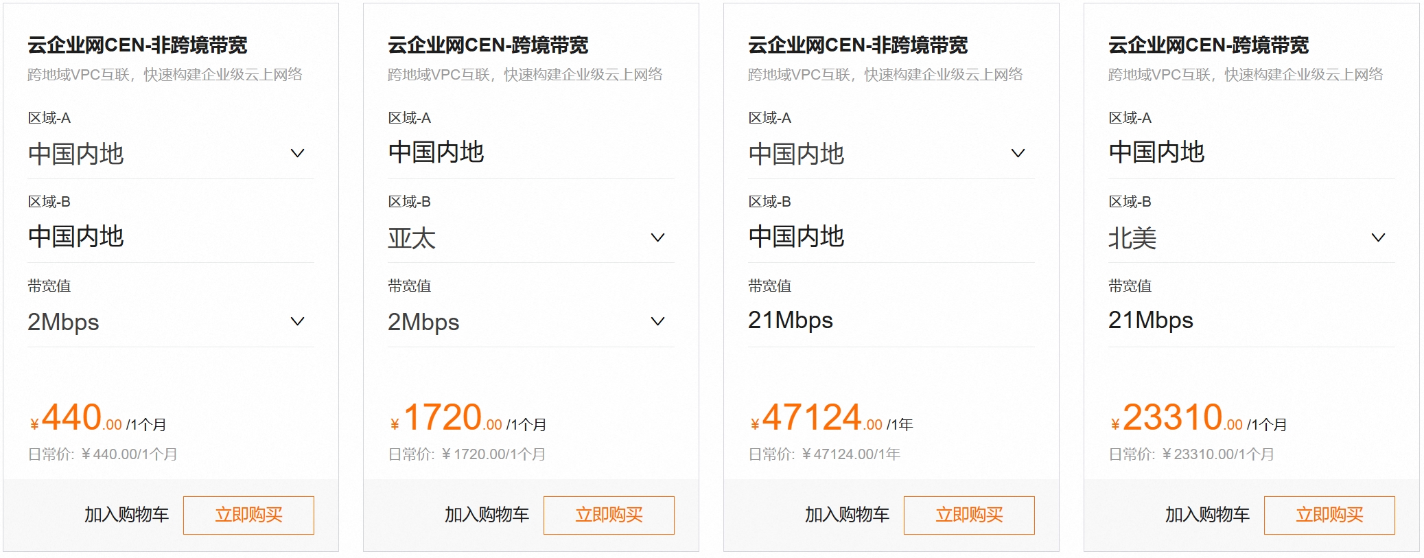 云企业网购买价格
